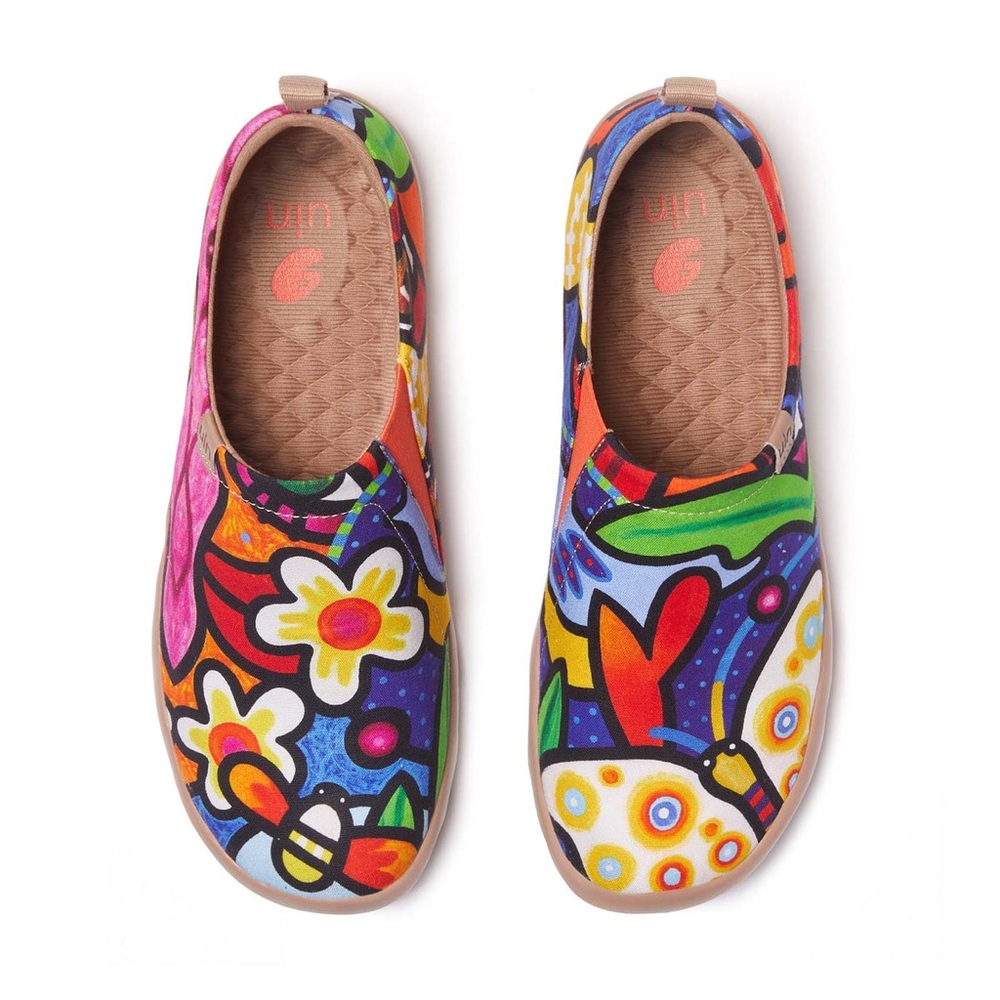 UIN Artistic Multicolor Slip-Ons - image 1